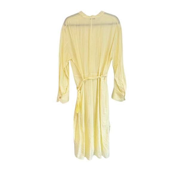 Vince Button-down Long Sleeve Midi Shirt Dress Size L NWT - Picture 7 of 15